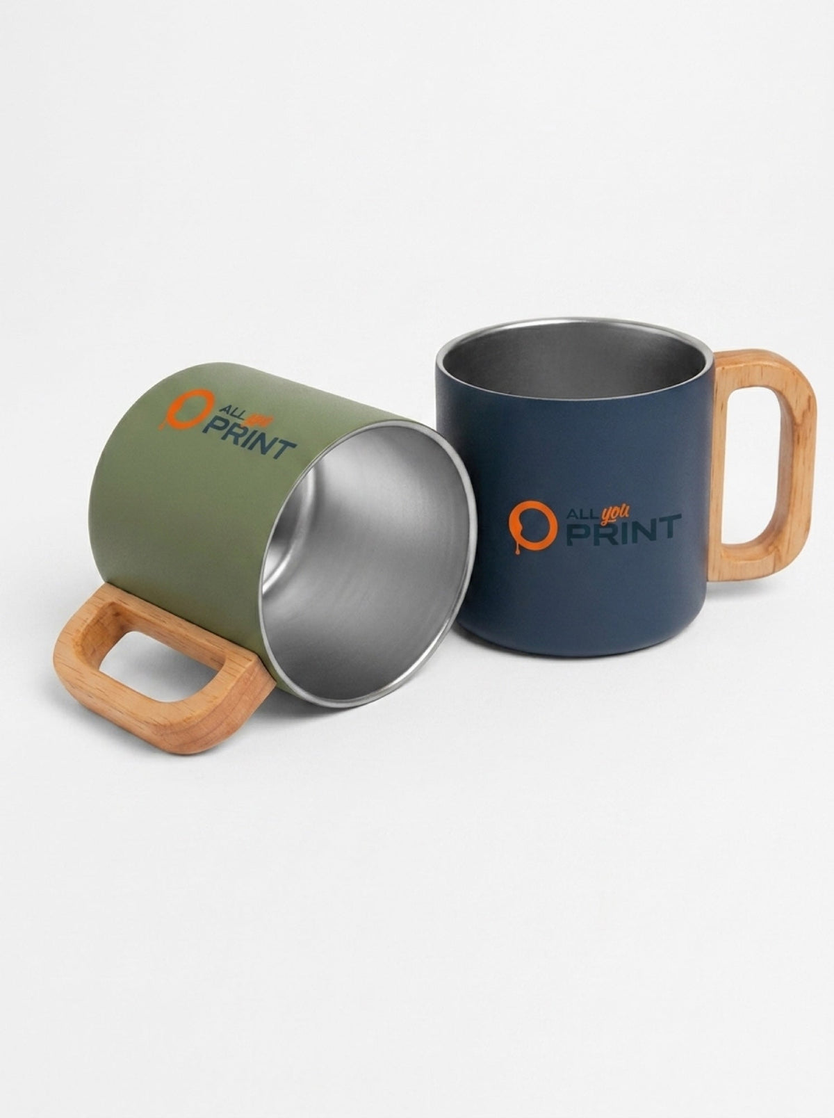 AYP - Camping-Becher mit Holzhenkel, recycelt