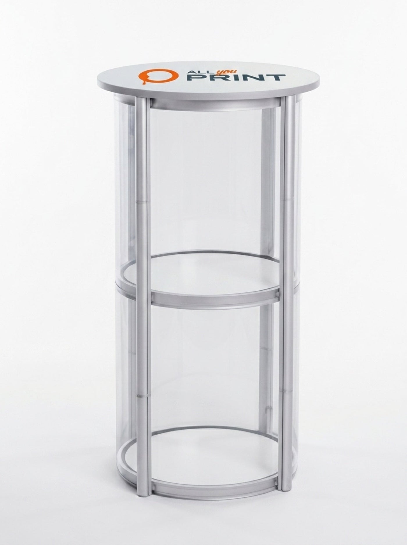 AYP - Stehtisch mit Vitrine, System inkl. Druck