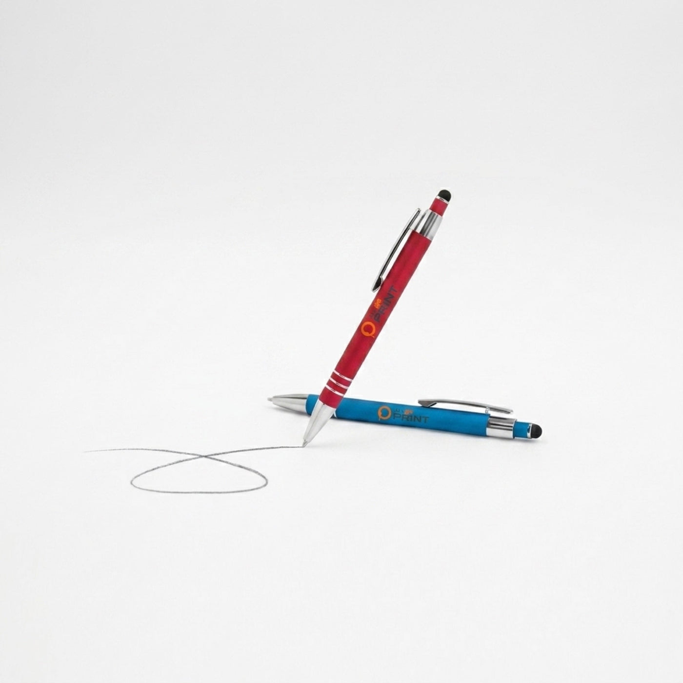 AYP - Kugelschreiber Metall mit Softtouch, Stylus und 3 Ringen
