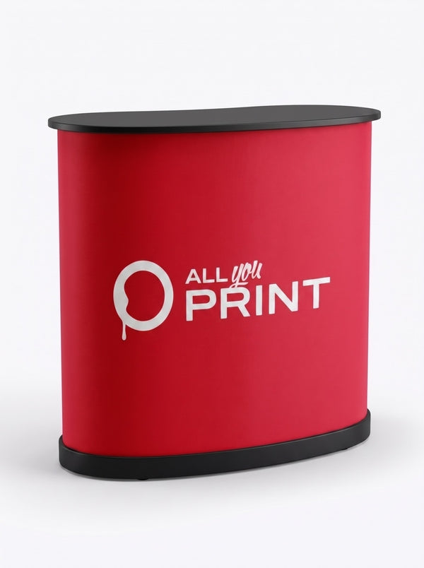 Comptoirs de salon courbes, systeme avec impression
