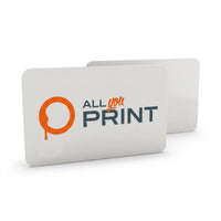 Cartes plastique, blanc