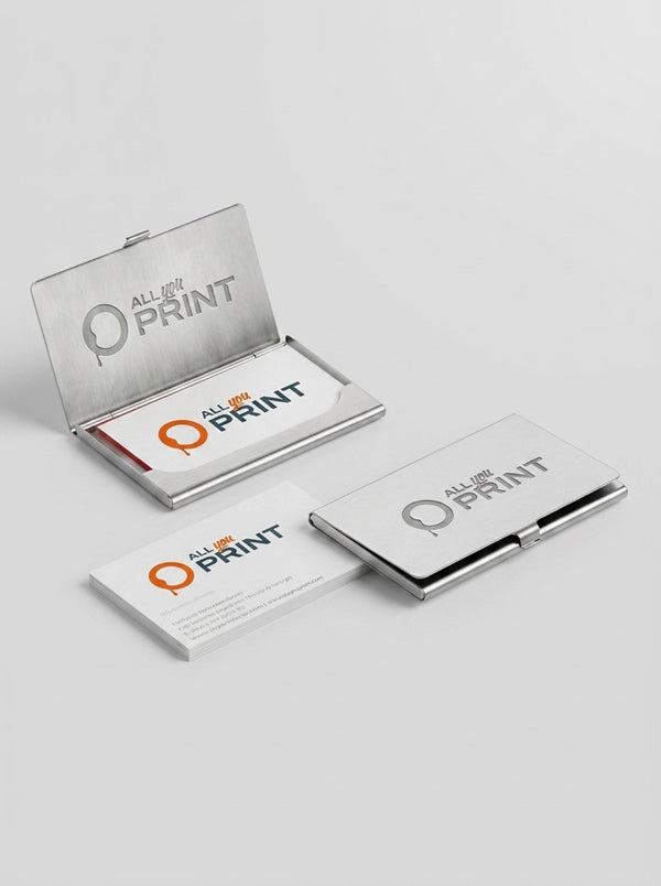 Business card cases metal engraving