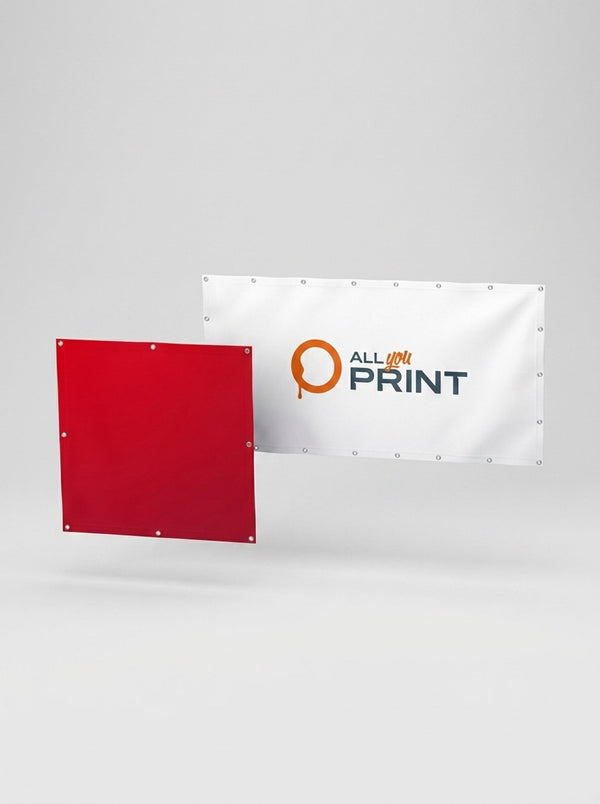 Tarpaulins printed on both sides in custom format