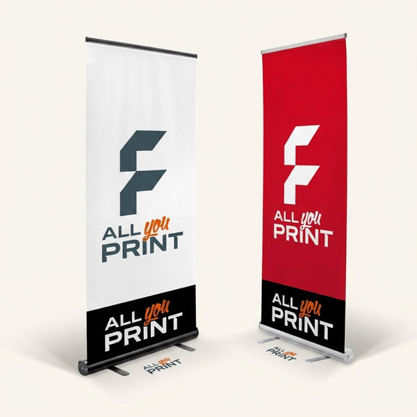 Roll-Up Basic mit Sponsoring, System inkl. Druck