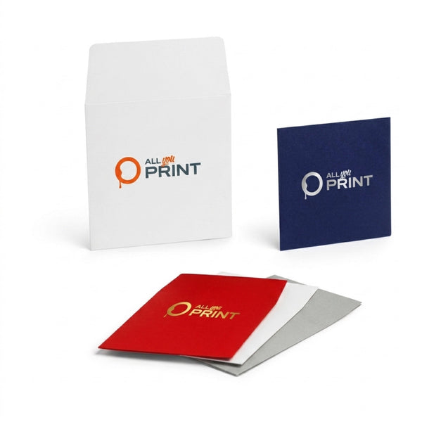 Square envelopes, self-adhesive