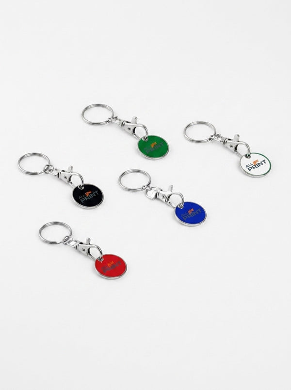 Sample keyring with shopping trolley token Basic