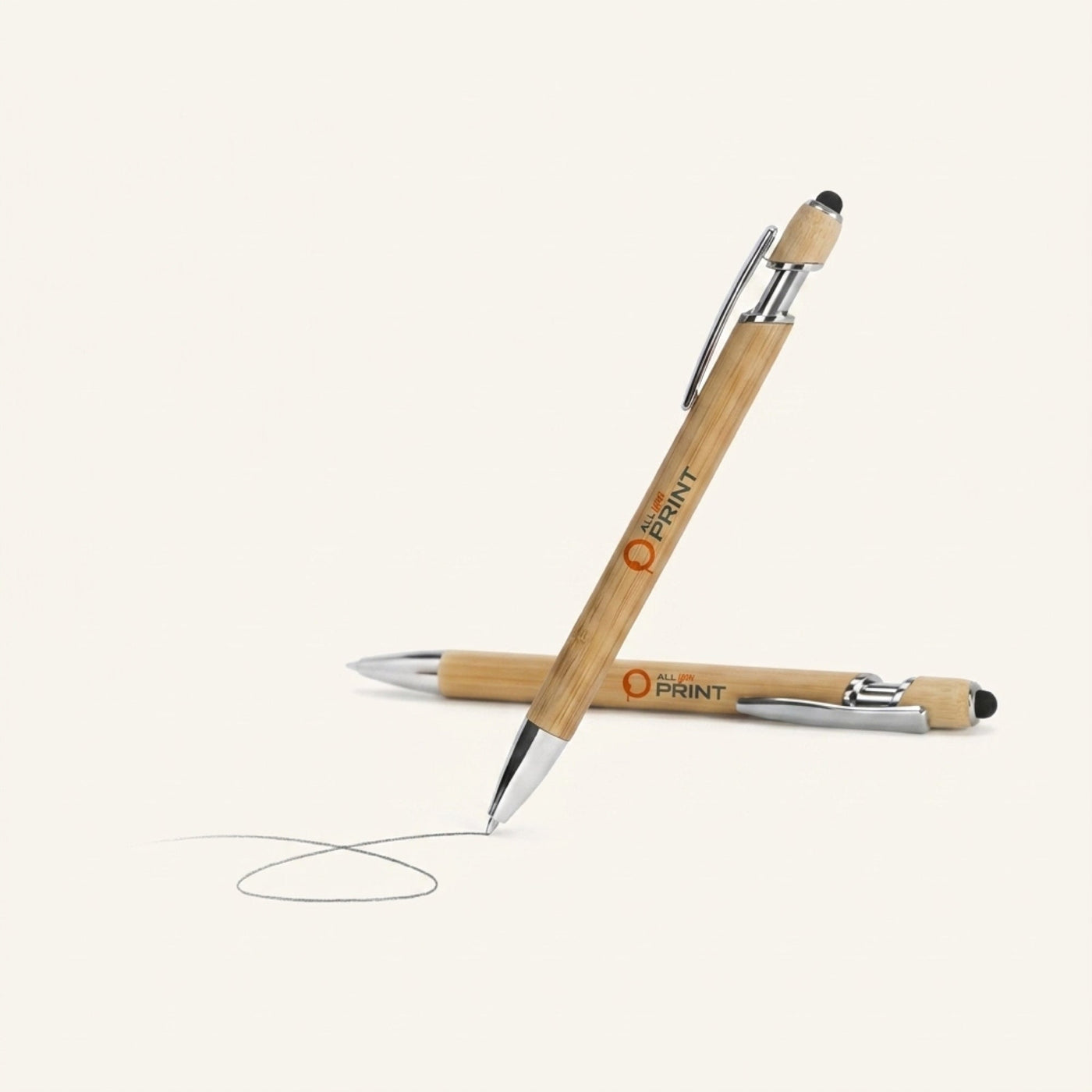 AYP - Muster Kugelschreiber Bambus mit Stylus