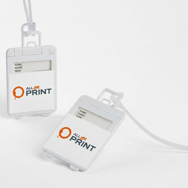 Luggage tag foldable