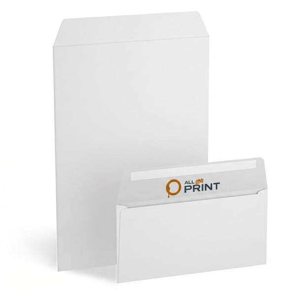 Unprinted envelopes without window, self-adhesive
