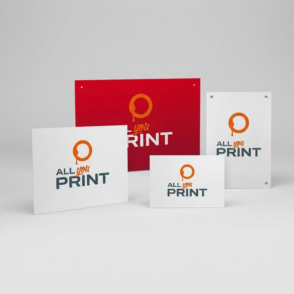 Advertising signs incl. print