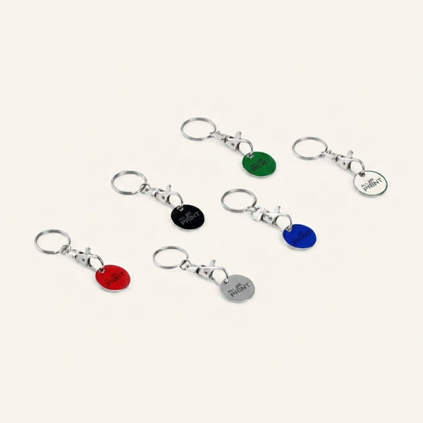 Porte-cles avec jeton de caddie Basic