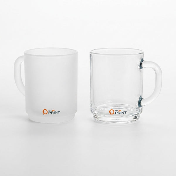 Sample tea glasses stackable
