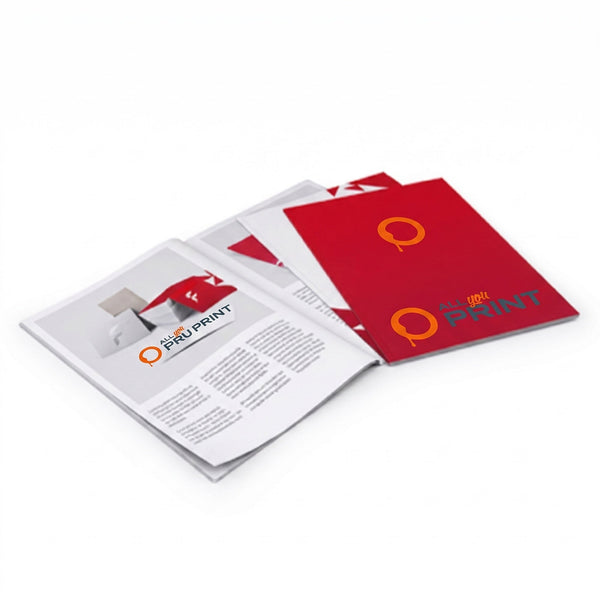 Magazines with saddle stitching (Finishing)