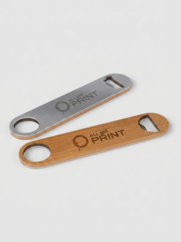 Bamboo bottle opener