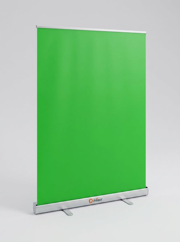 Greenscreen Roll-Up Classic, System inkl. Druck