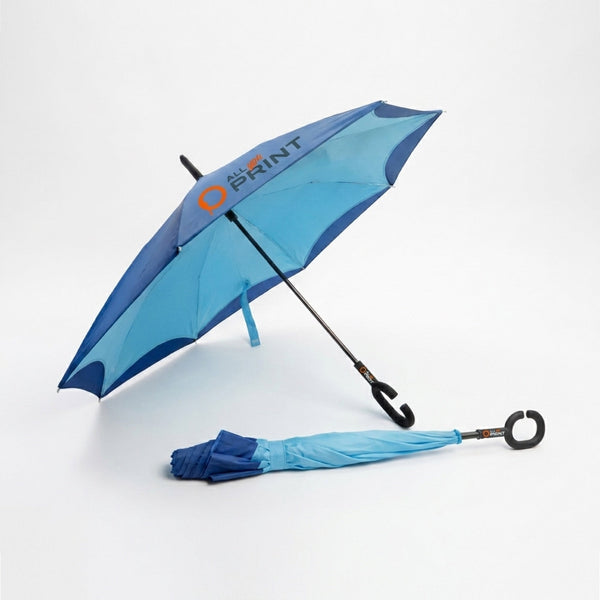 Umbrellas, reversed