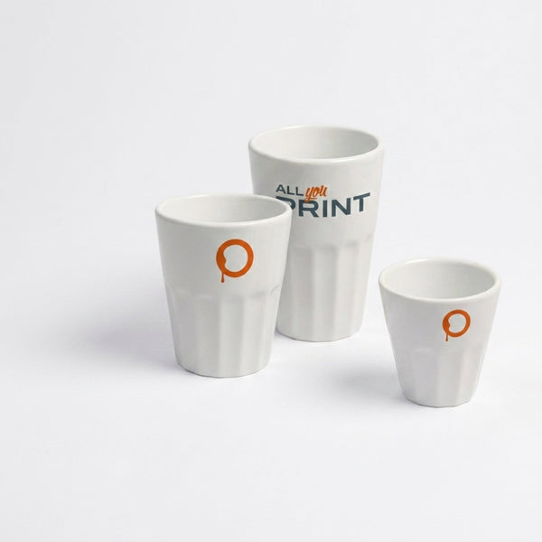 Gobelets en porcelaine empilables