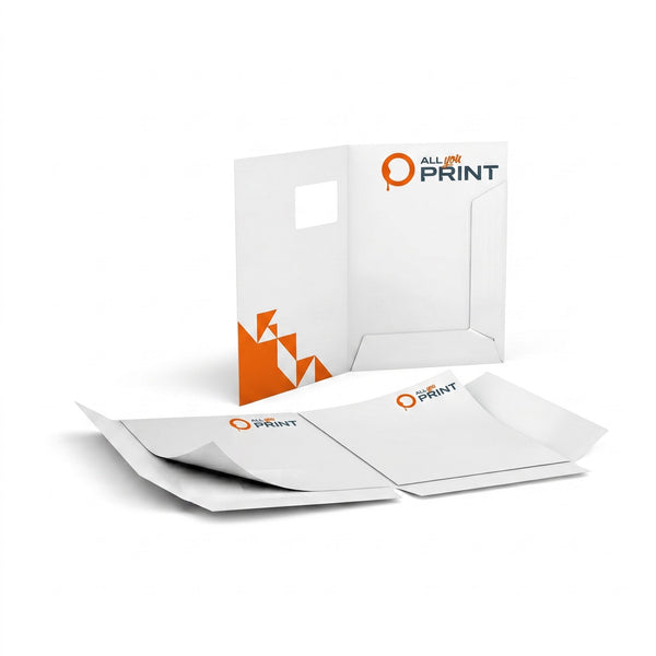 Mappen 2-teilig mit Laschen, Hochformat