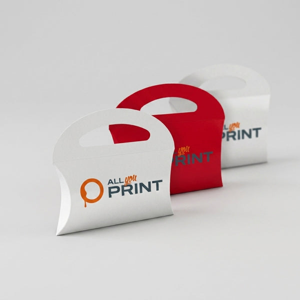 Cushion packaging with handle