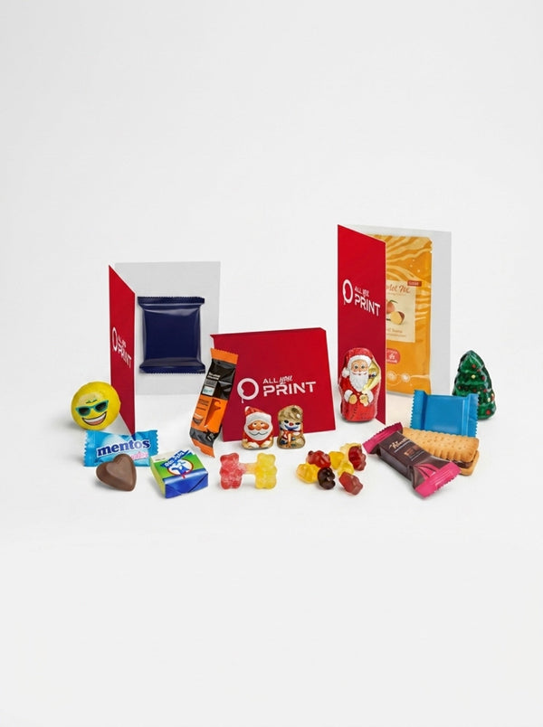 Cartes pliées avec friandises
