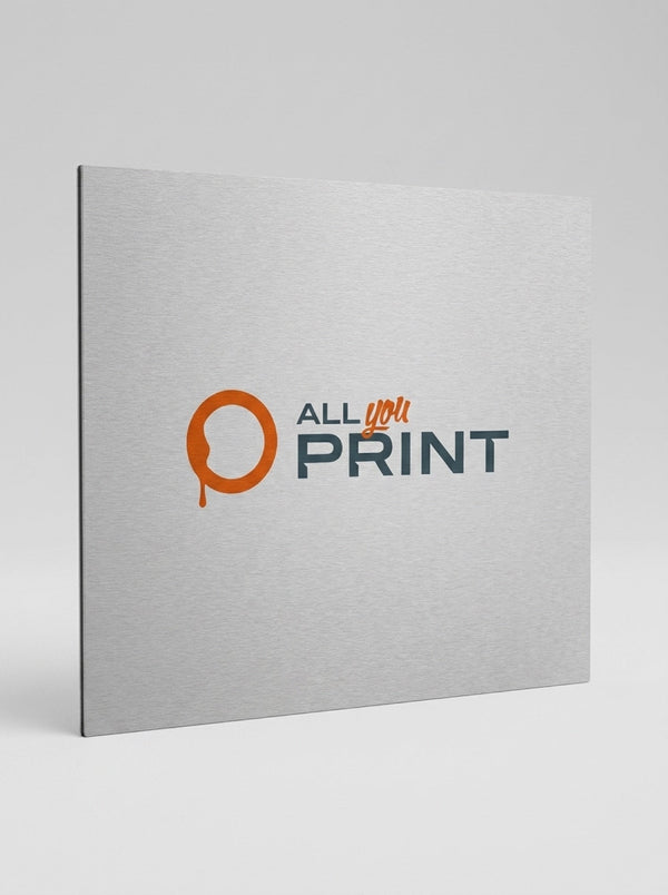 Aluminium composite panel brushed silver