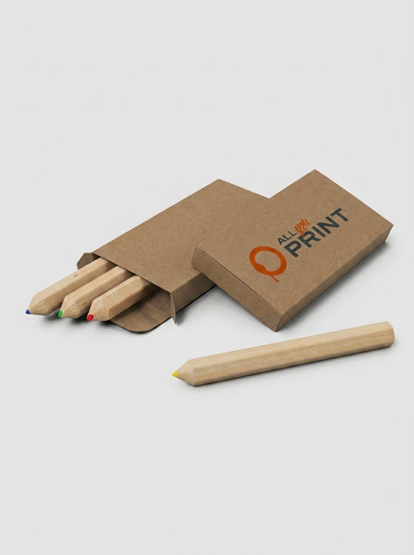 Coloured pencil set in a packet