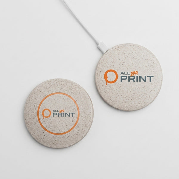 Wireless charger wheat straw