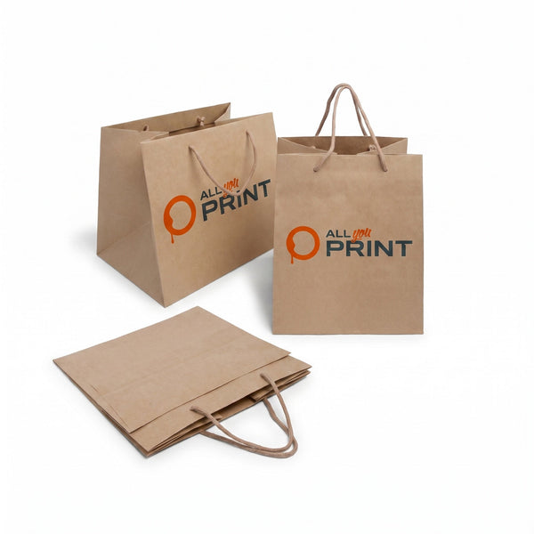 Kraftpapiertüten mit breitem Boden