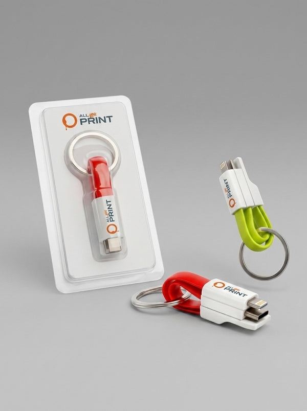 3-in-1-Ladekabel als Schlüsselanhänger