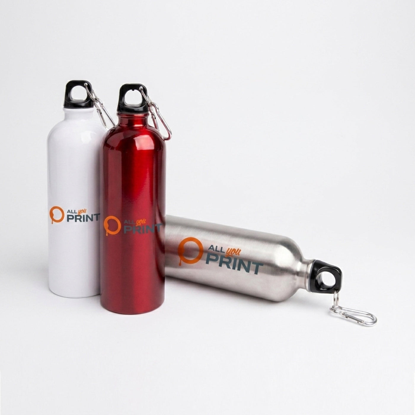 AYP - Muster Edelstahlflaschen mit Karabiner