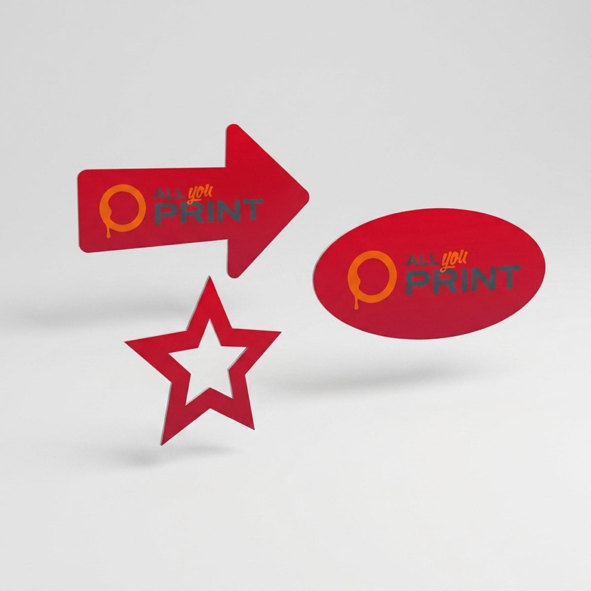 AYP - Werbeschilder in Freiform inkl. Druck