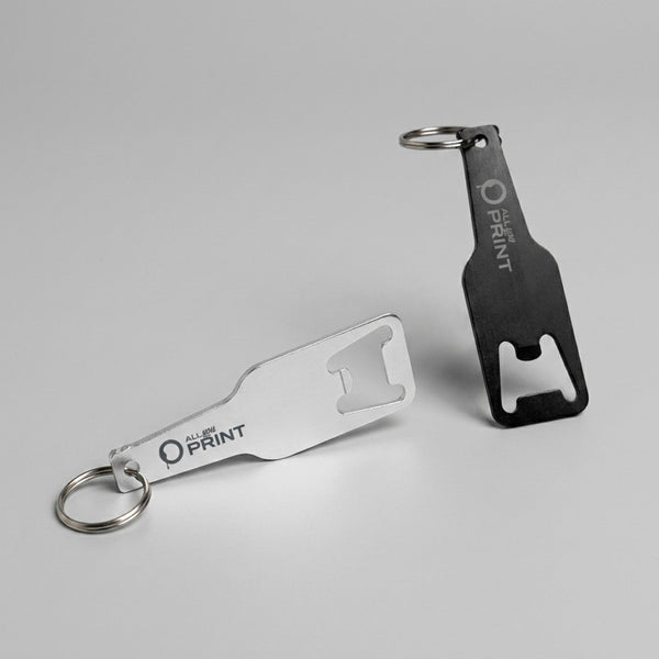 Sample bottle opener recycled aluminium