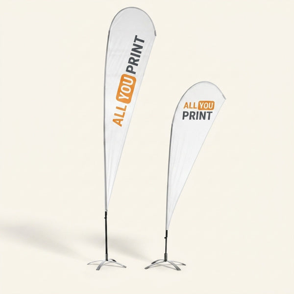 Beachflag, System inkl. Druck
