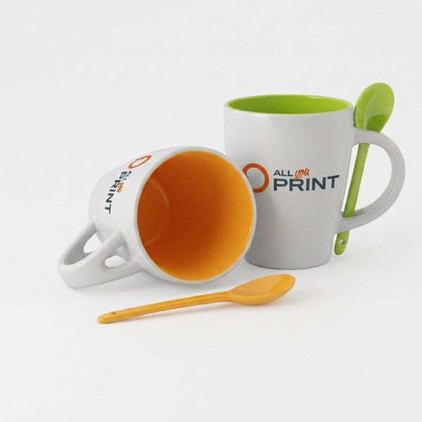 Échantillon tasse avec cuillère