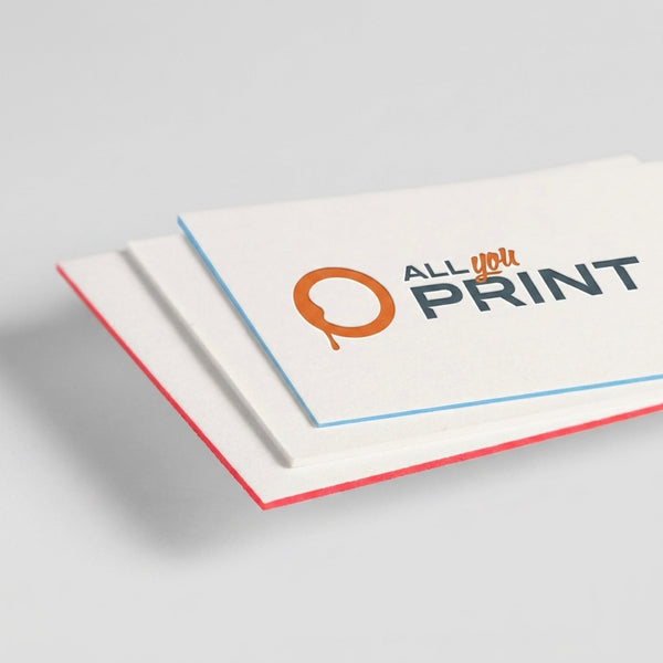 Cartes de visite letterpress