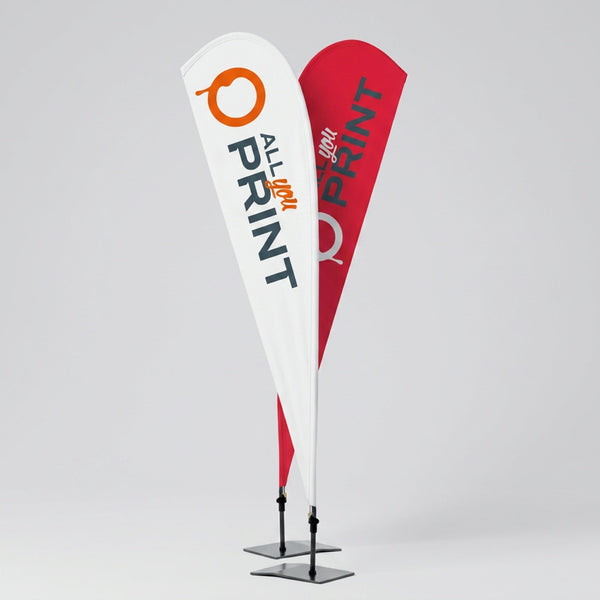 AYP - Beach-Flag Indoor beidseitig bedruckbar, System inkl. Druck