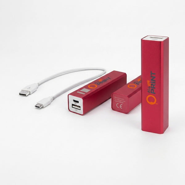 Muster Powerbanks Aluminium, 2200 mAh