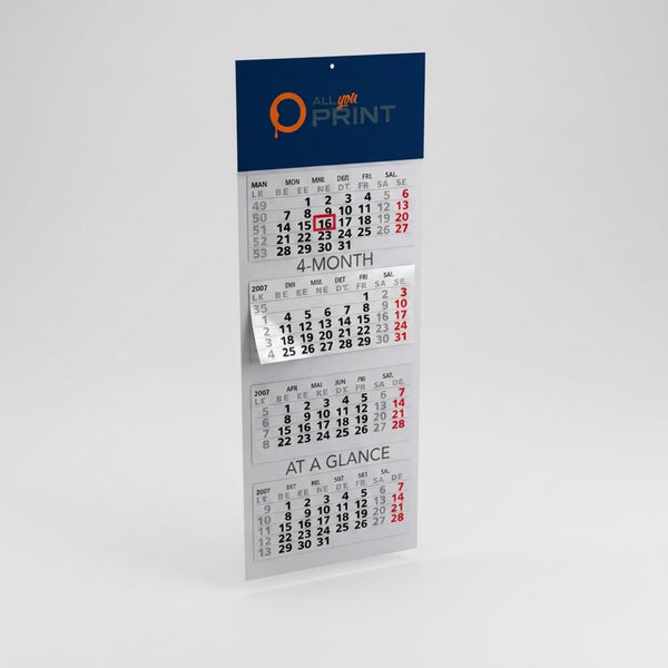 4-Monatskalender (Mehrblock-Variante)