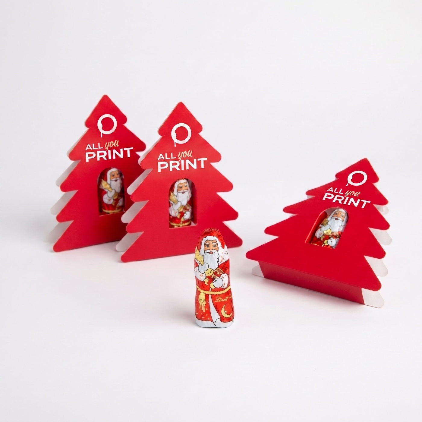 Présentoir avec Père Noël Lindt