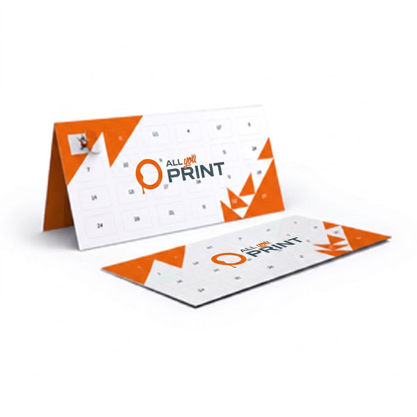 Advent calendar greeting card 4-page