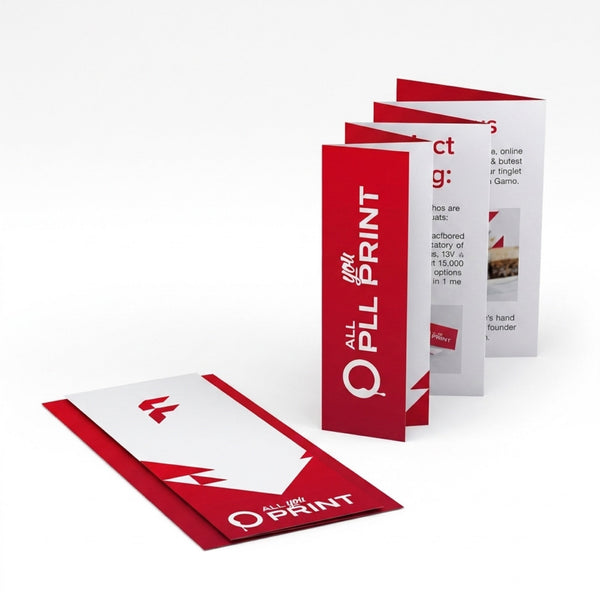 Folded flyers / leaflets, pyramid fold