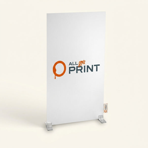 Basic display stand, system including print