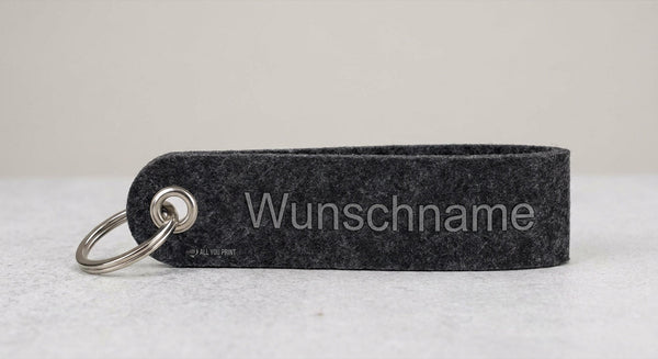 AYP - Schlüsselanhänger Filz mit Wunschnamen