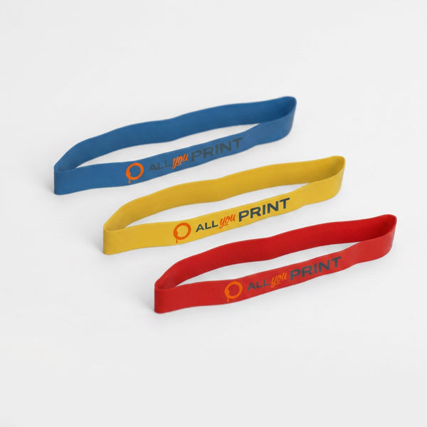 Fitness bands in 3 strengths