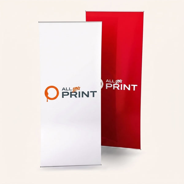 Deko-Banner einseitig bedruckt, System inkl. Druck
