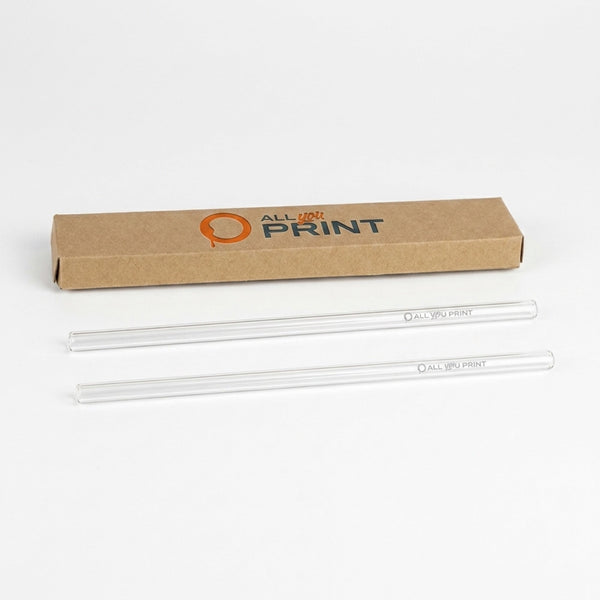Glass drinking straw sets