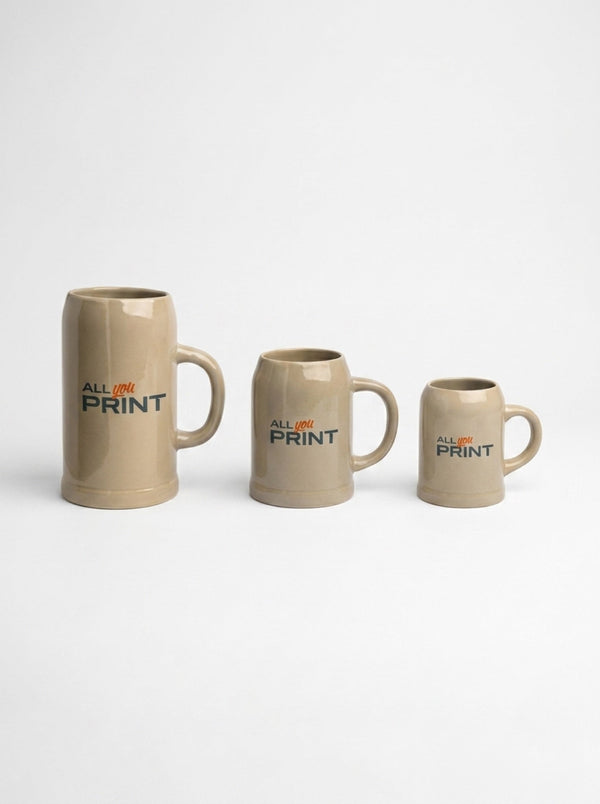 Stoneware beer steins