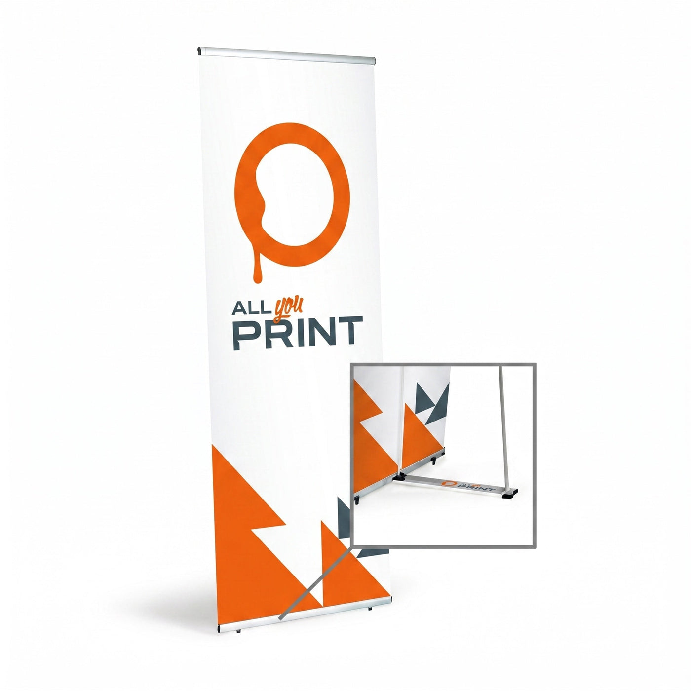 AYP - L-Banner Aluminium, System inkl. Druck