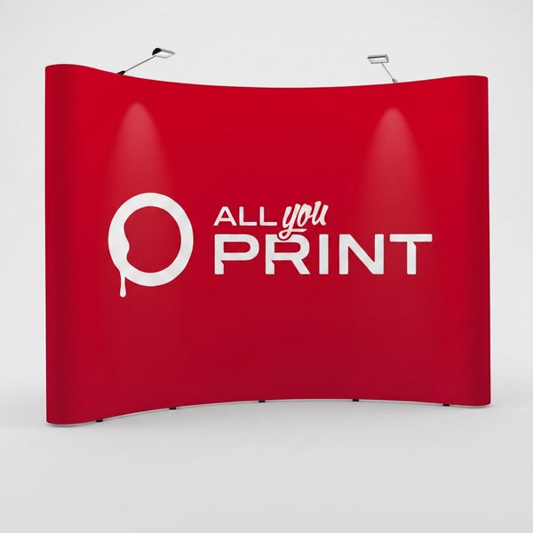 Display pliant Comfort courbe, systeme impression incluse