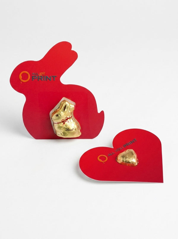 Cartes de voeux avec chocolat Lindt